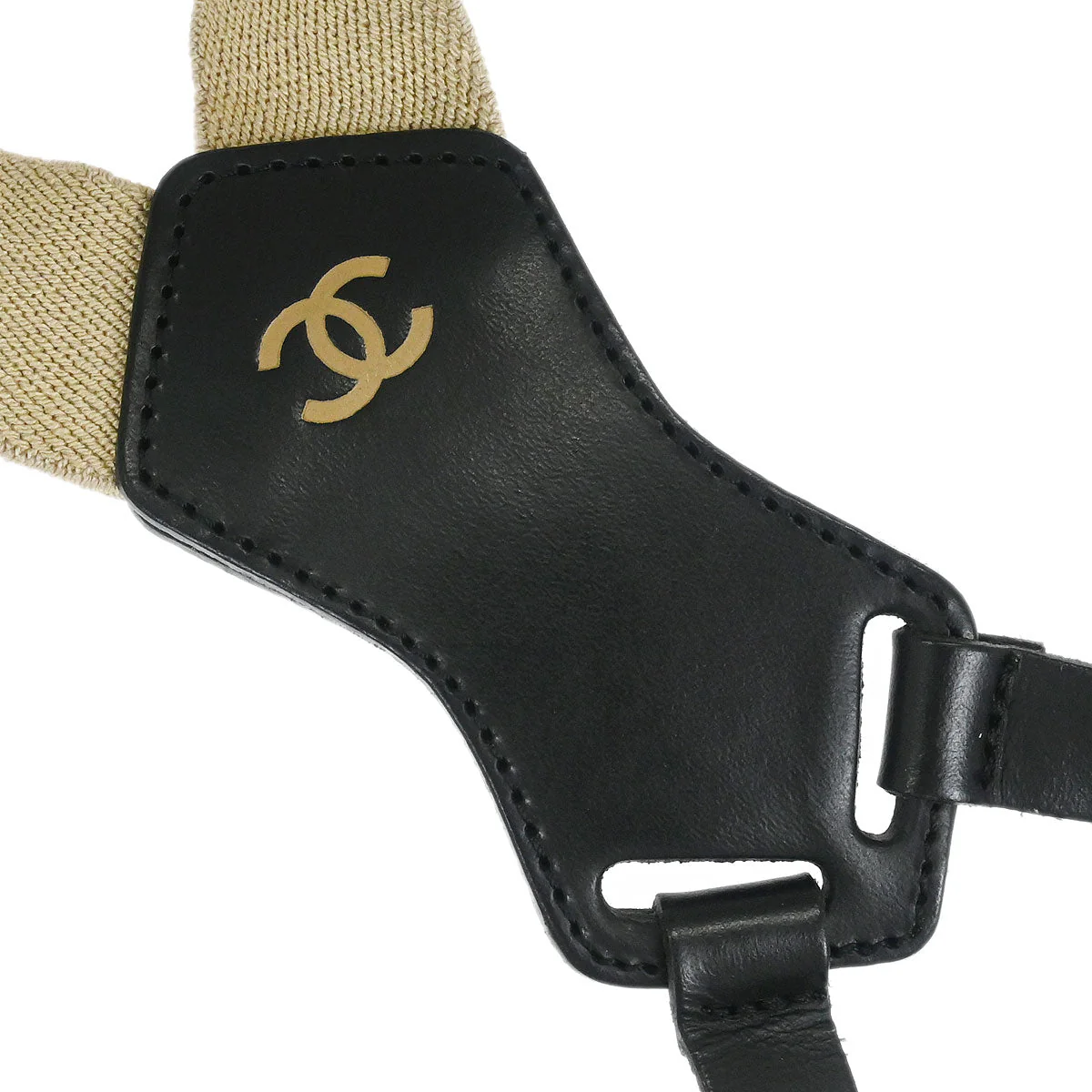 Chanel Suspenders Beige Small Good - Image 4