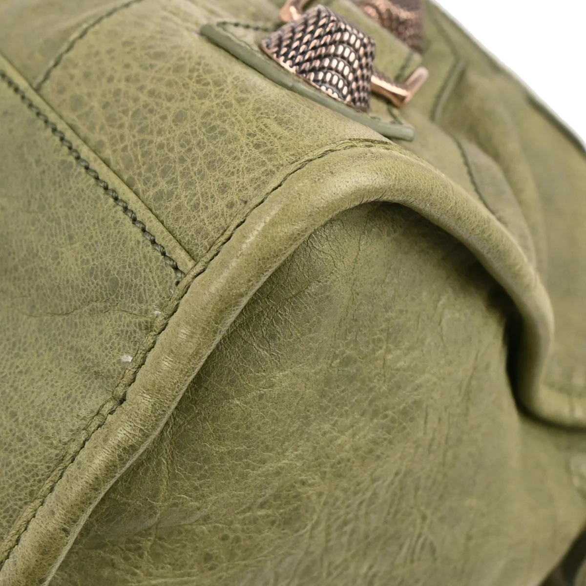 Balenciaga Green Lambskin Giant City 2way Shoulder Handbag - Image 6