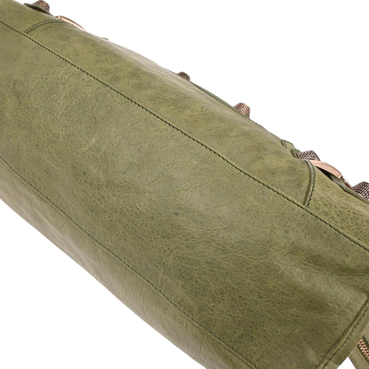 Balenciaga Green Lambskin Giant City 2way Shoulder Handbag - Image 7