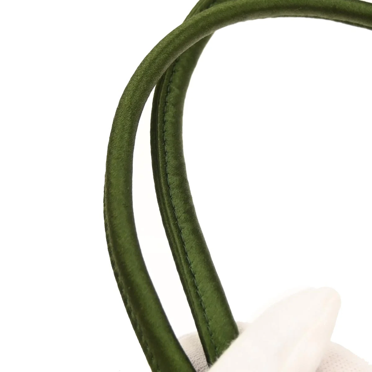 Bottega Veneta Green Satin Velvet Handbag - Image 6