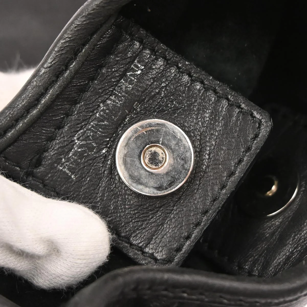 Yves Saint Laurent Black Small Mombasa Hobo Handbag - Image 9
