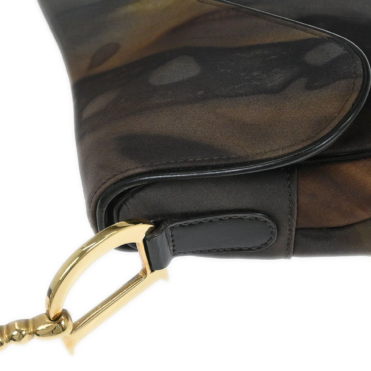 Christian Dior 2001 Brown Double Saddle Handbag - Image 4