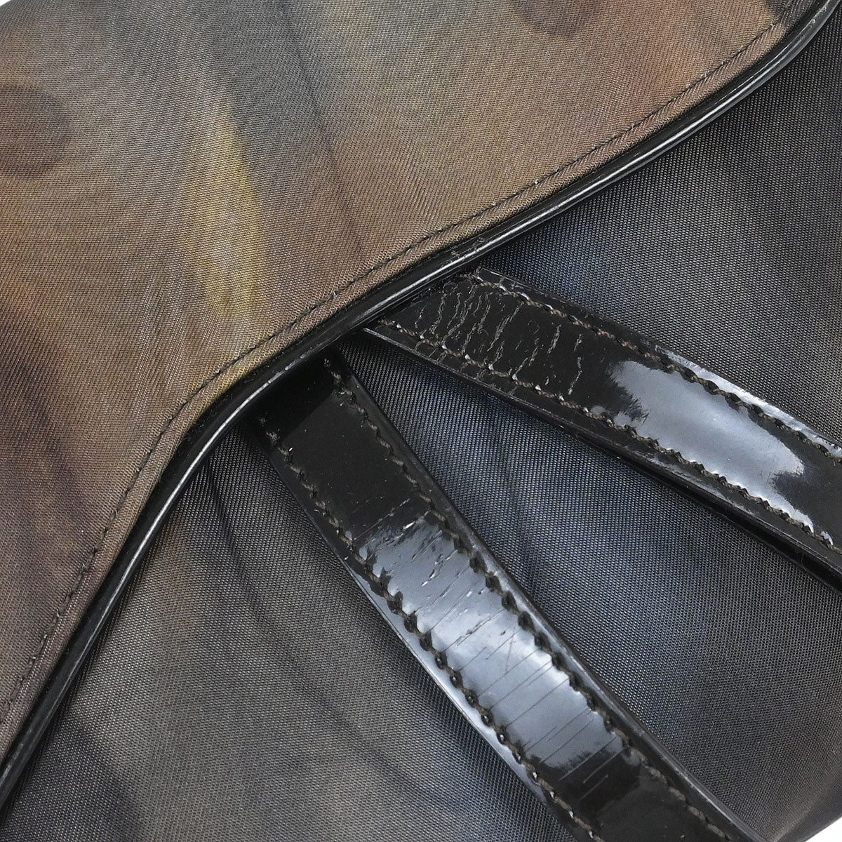 Christian Dior 2001 Brown Double Saddle Handbag - Image 8