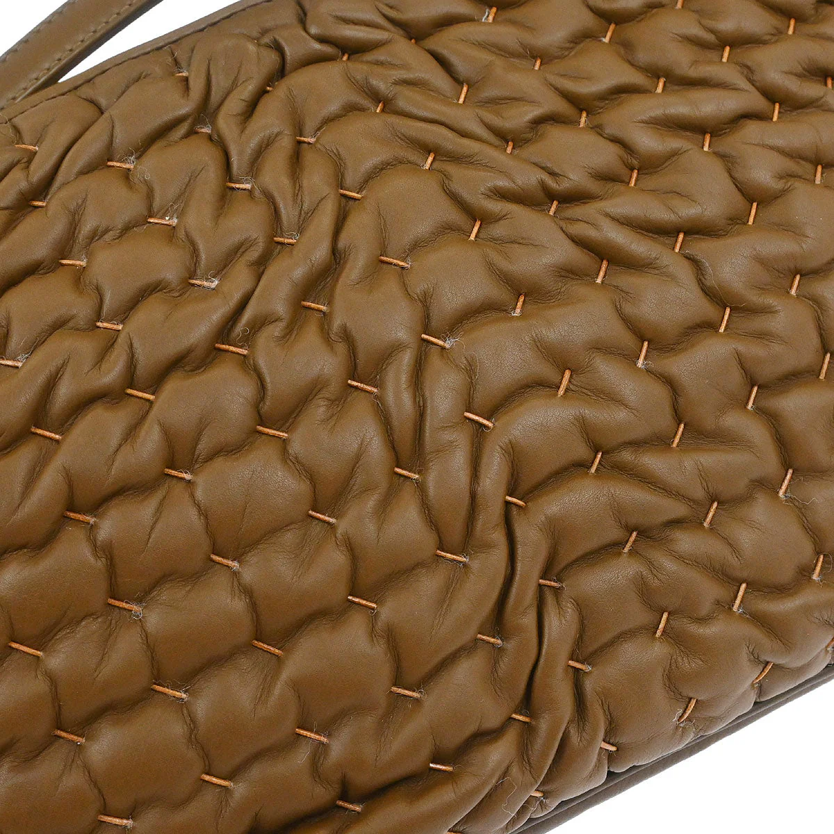 Bottega Veneta Brown Leather Handbag - Image 4
