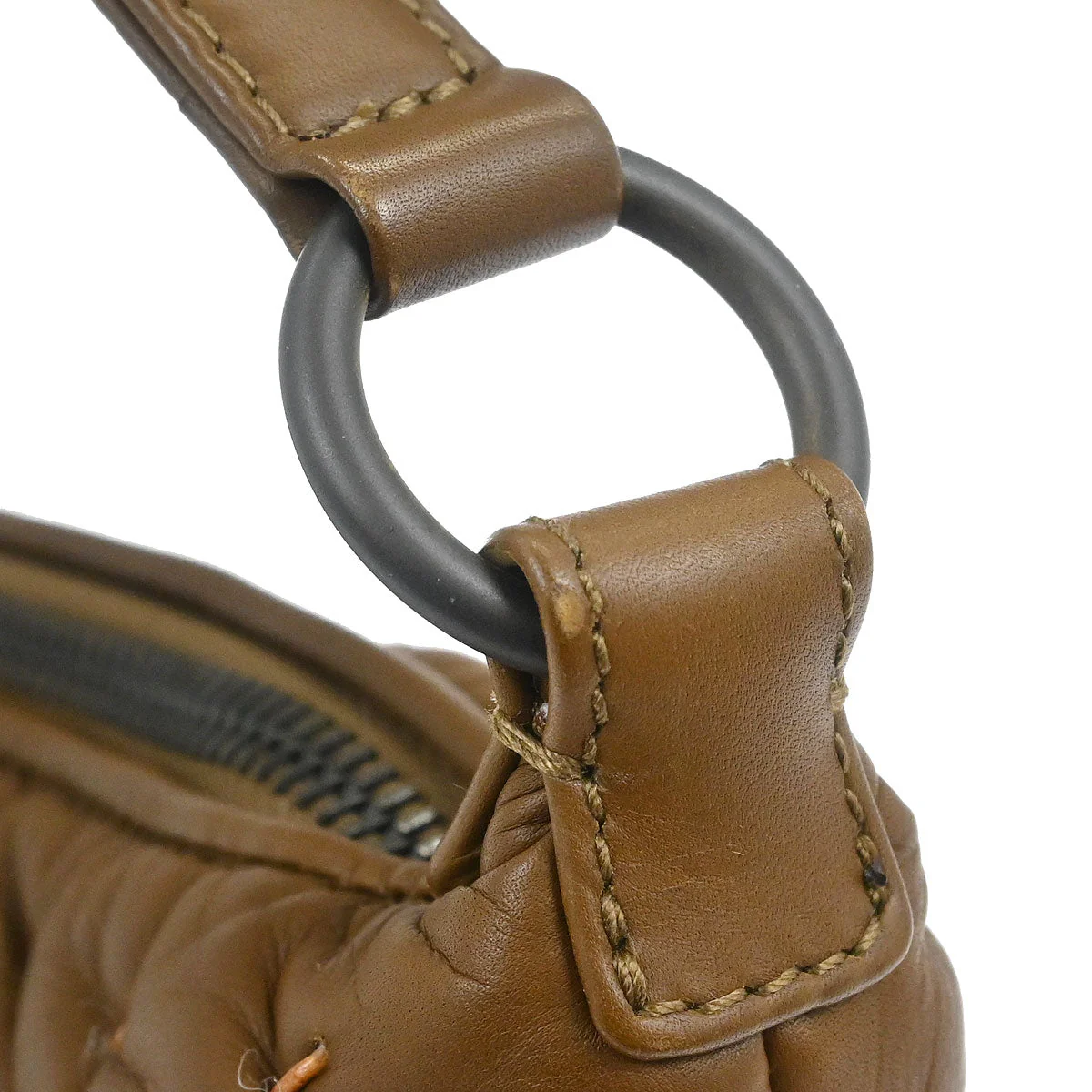 Bottega Veneta Brown Leather Handbag - Image 6