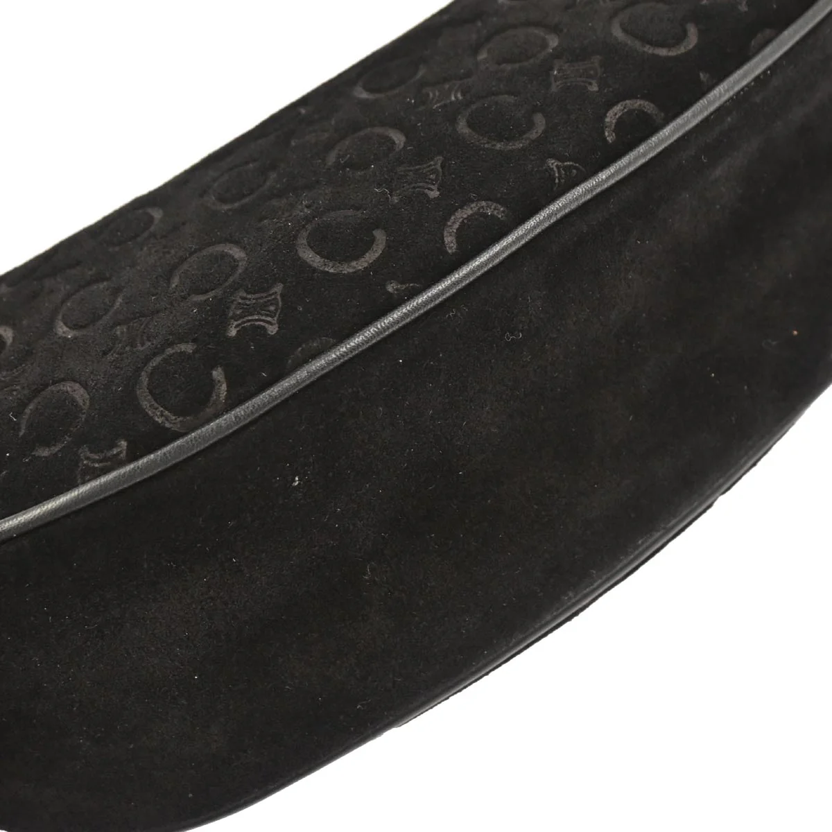 Celine Black Suede C Macadam Handbag - Image 6