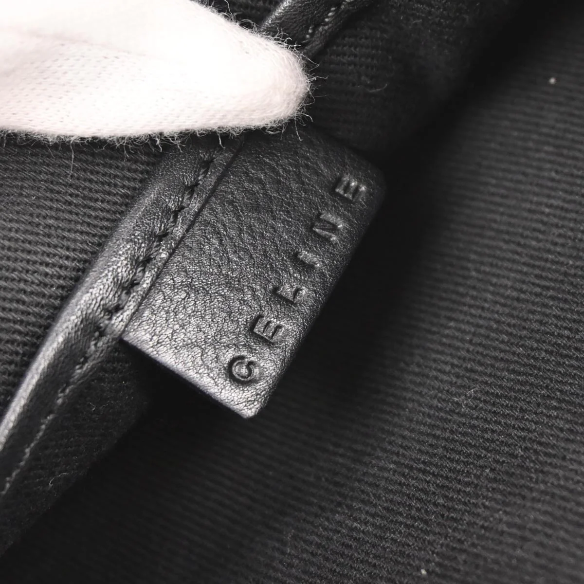 Celine Black Suede C Macadam Handbag - Image 9