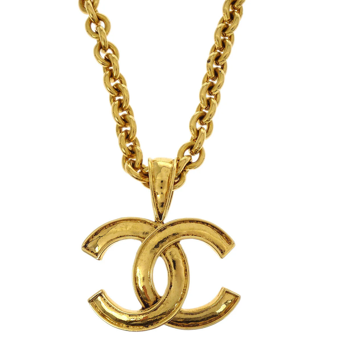 Chanel Gold CC Pendant Necklace 94P - Image 2