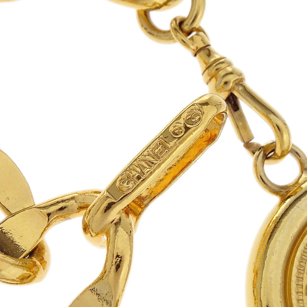 Chanel Chain Belt Medallion Gold Small Good - Image 4