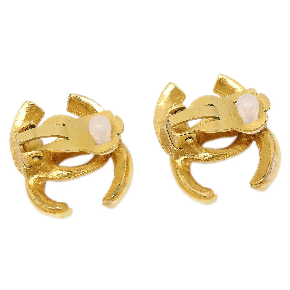 Chanel CC Clip-On Earrings Gold 00T - Image 3