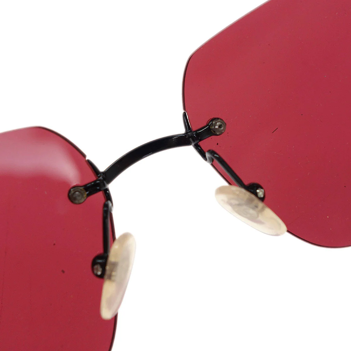 Chanel Sunglasses Eyewear Red Small Good - Image 5