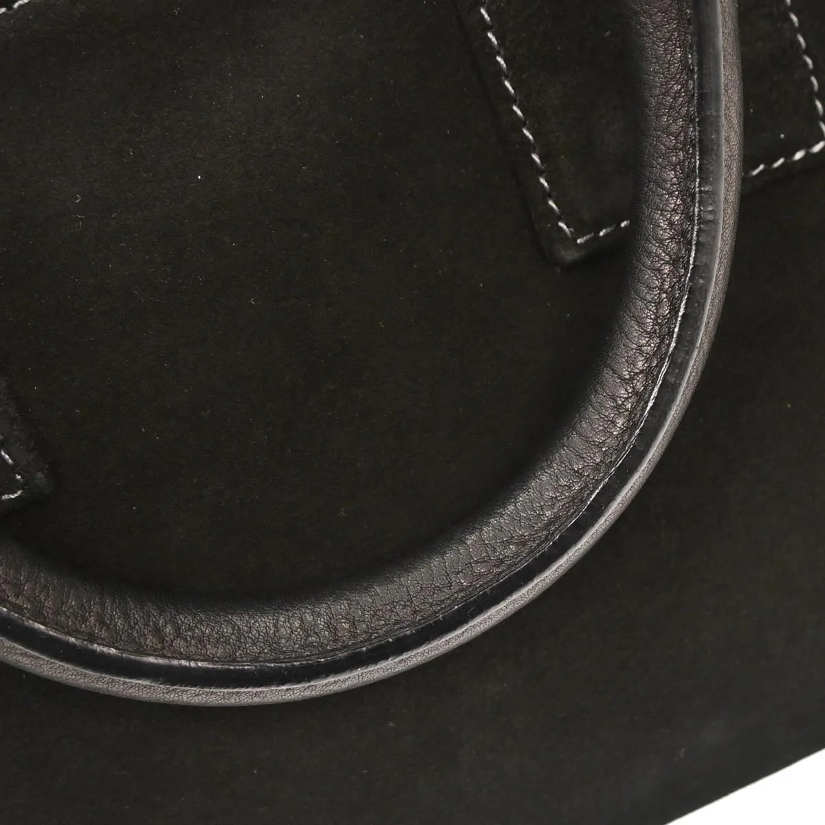 Loewe Black Suede Rhinestone Amazona 28 Handbag - Image 8