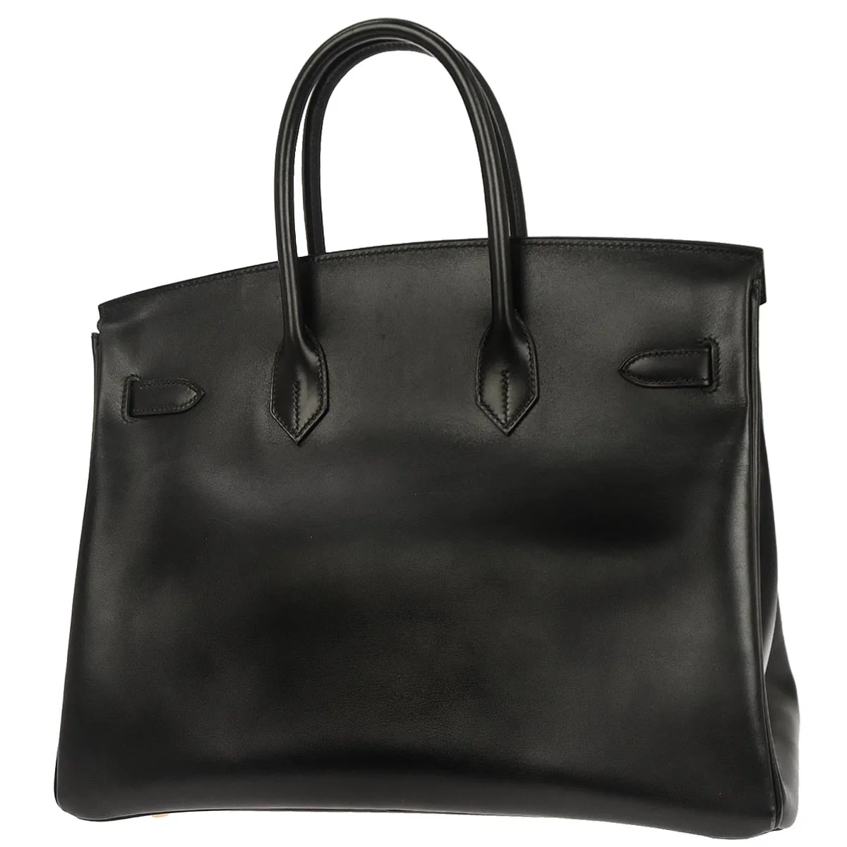Hermes Black Box Calf Birkin 35 Handbag - Image 2