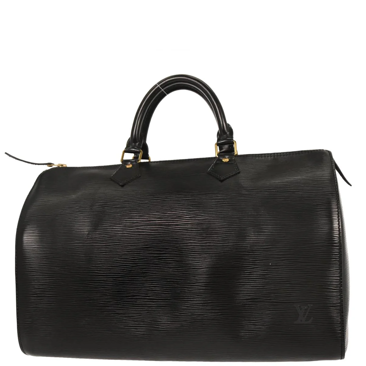 Louis Vuitton 1990 Black Epi Speedy 35 Duffle Handbag M42992 - Image 2