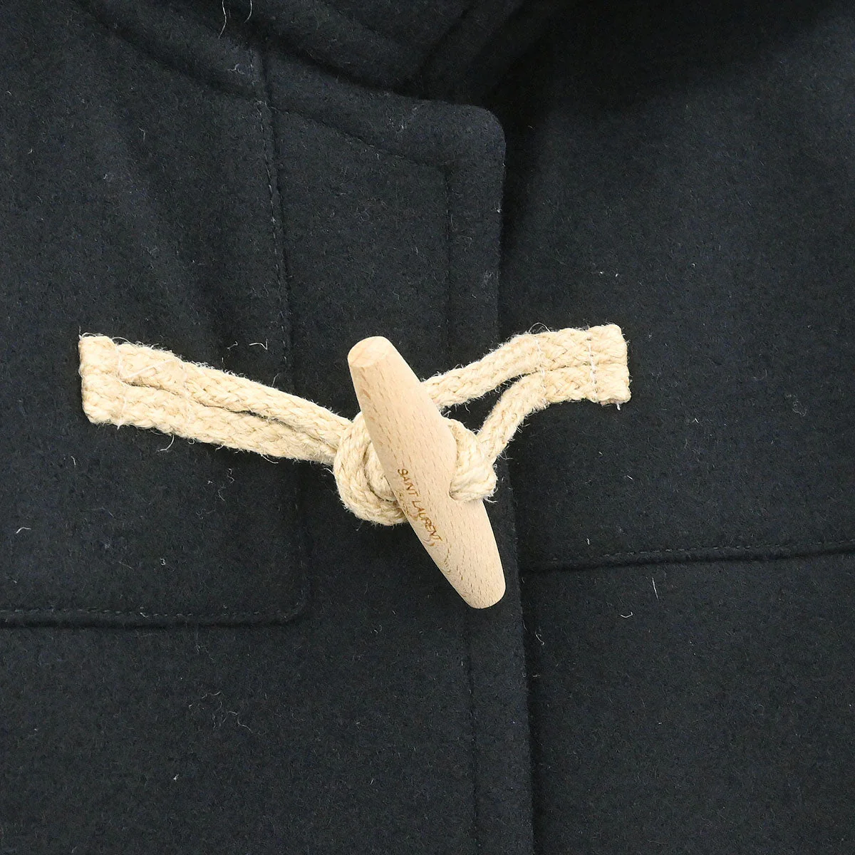 Saint Laurent Duffel Coat Black - Image 3
