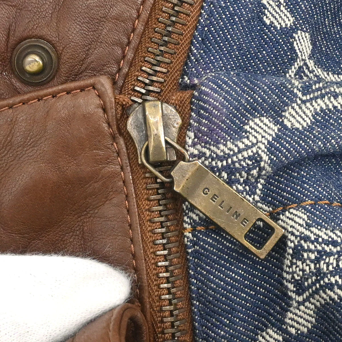 Celine Skirt Macadam Denim Blue #40 - Image 7