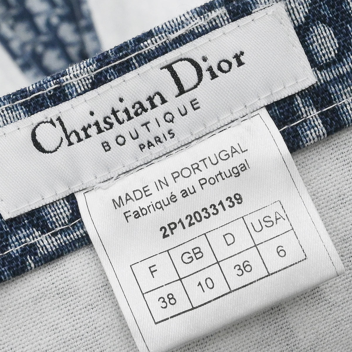 Christian Dior 2002 Trotter Skirt Navy #38 - Image 8