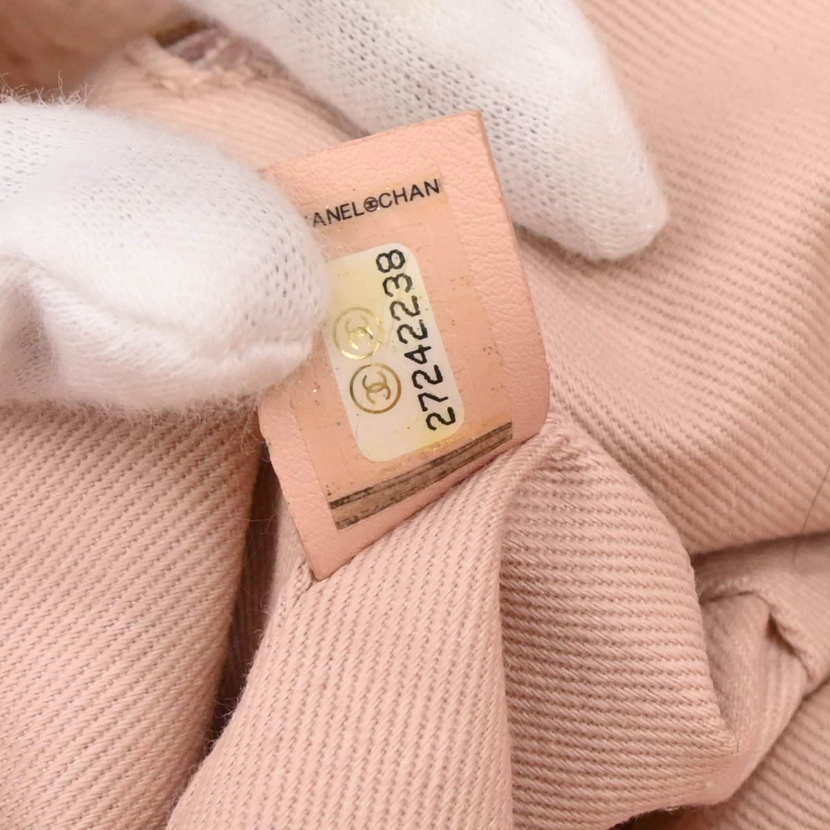 Chanel 2019 Light Pink Canvas Deauville 2way Shoulder Tote Bag - Image 10