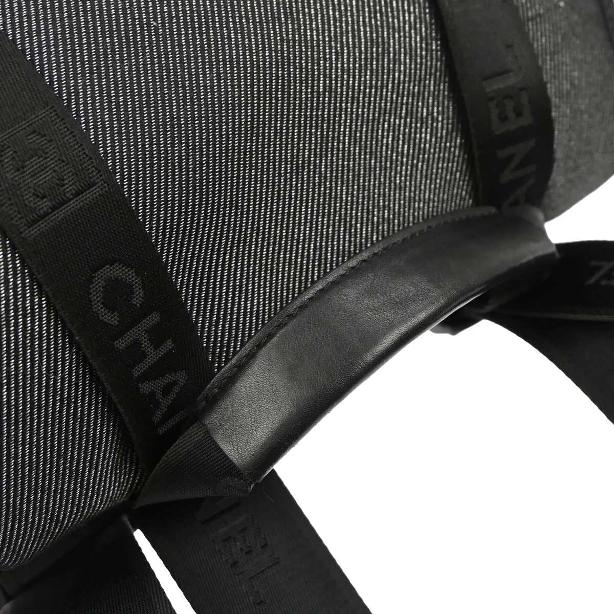 Chanel 2005-2006 Black Silver Canvas Sport Line Backpack - Image 3