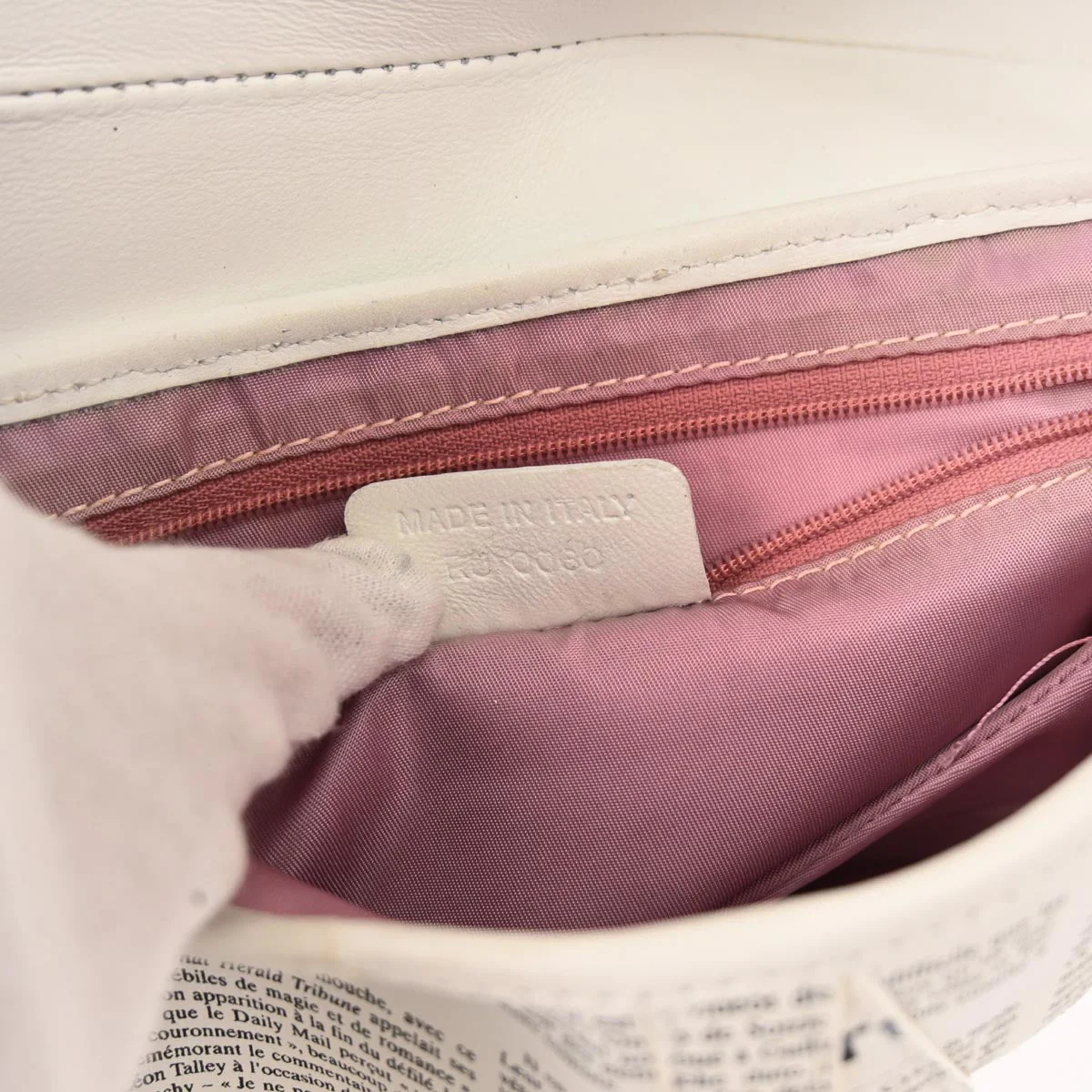 Christian Dior Newspaper Saddle Bag - Image 11