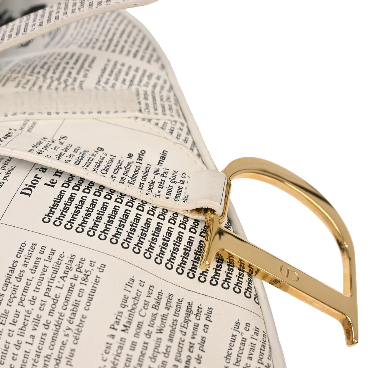 Christian Dior Newspaper Saddle Bag - Image 12