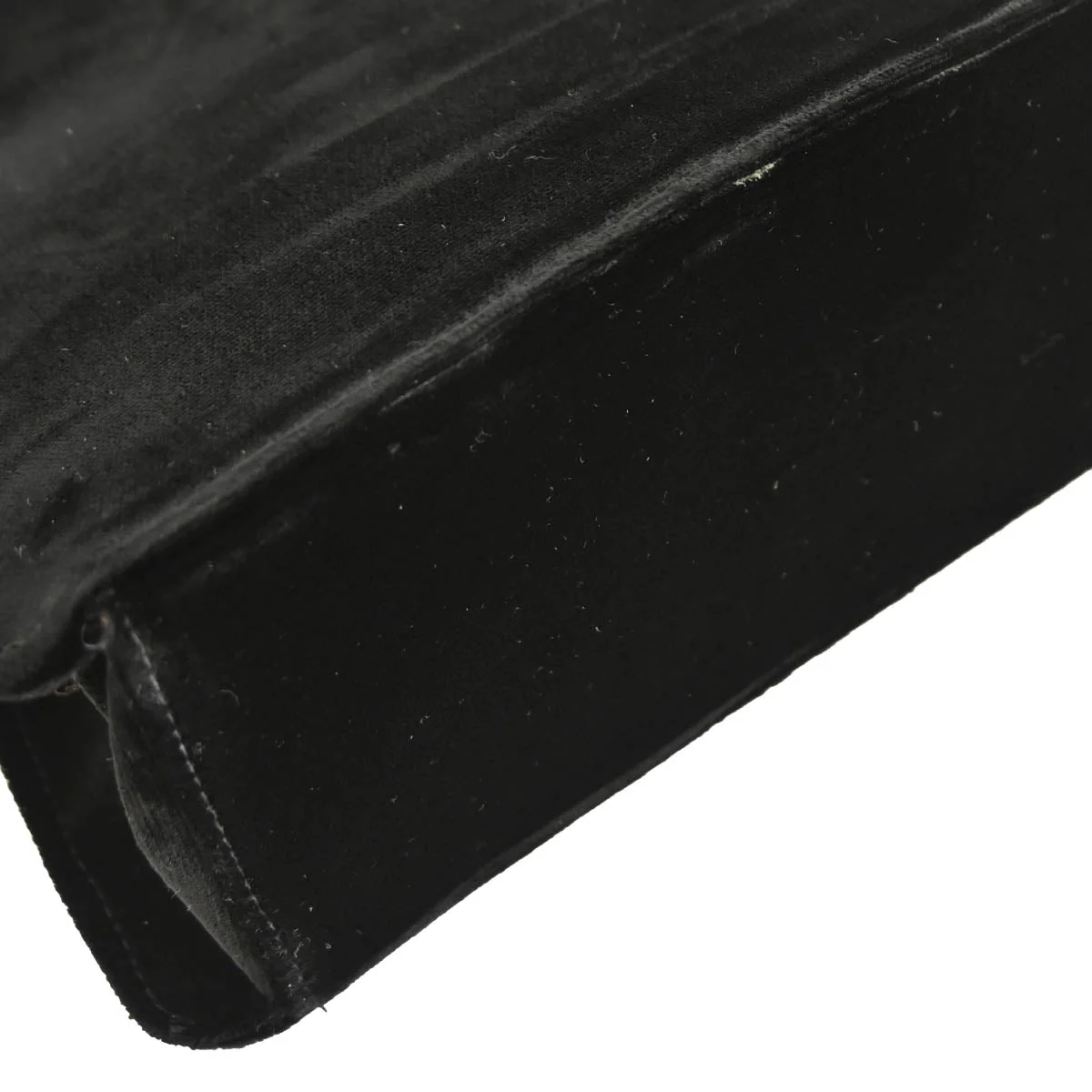 Chanel 1997-1999 Black Velvet Double Sided Turnlock Handbag - Image 4