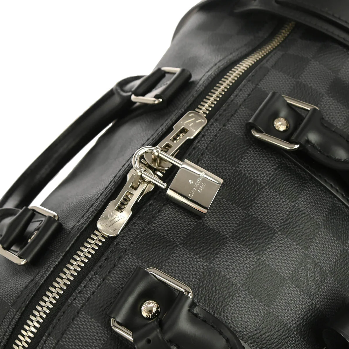 Louis Vuitton Damier Graphite Keepall Bandouliere 45 Duffle Bag N41418 - Image 3