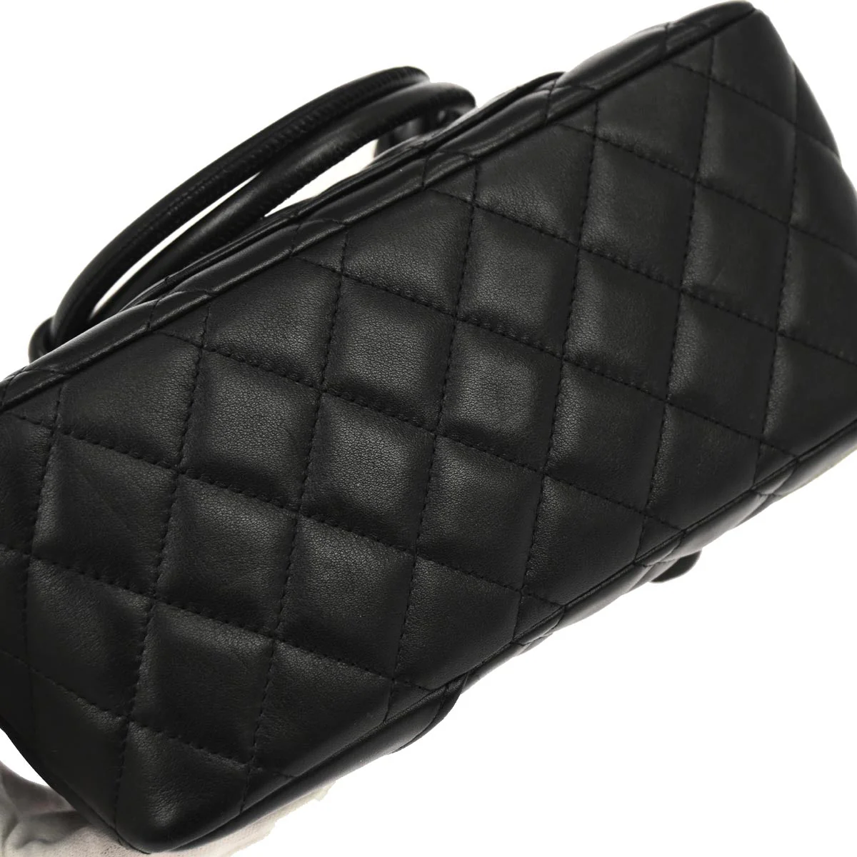 Chanel Black Calfskin Cambon Ligne Handbag - Image 5