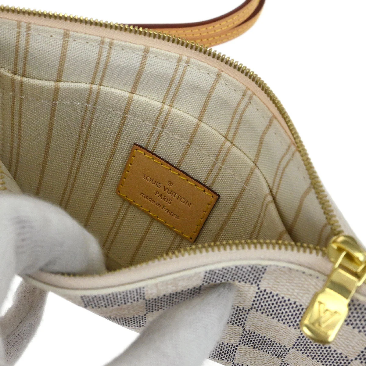 Louis Vuitton 2015 Damier Azur Neverfull NM PM Tote Handbag N41362 - Image 6
