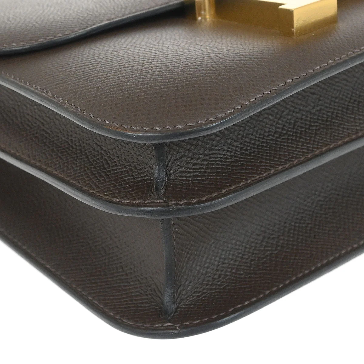 Hermes Moka Epsom Constance 23 Shoulder Bag - Image 3