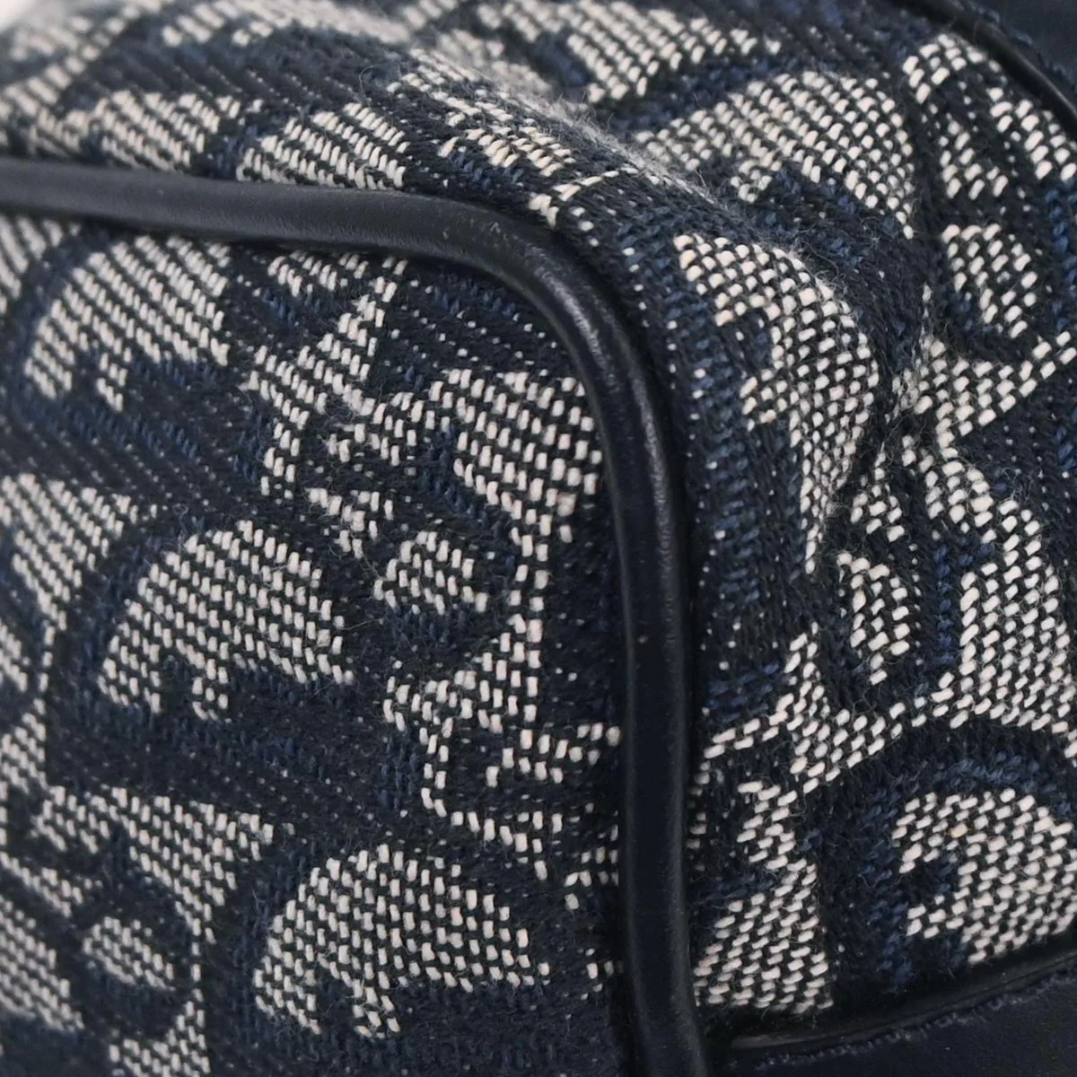 Christian Dior Navy Trotter Handbag - Image 4
