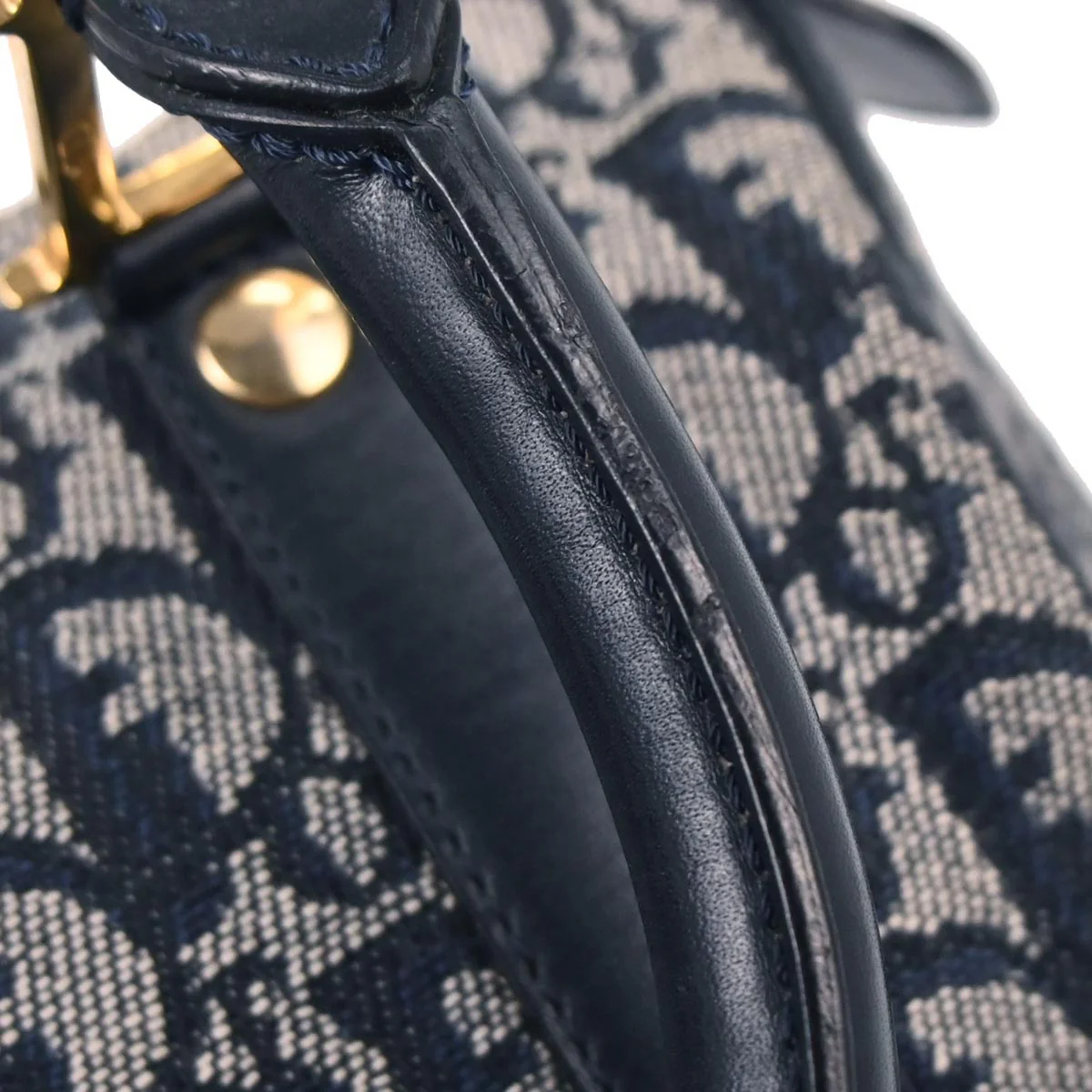 Christian Dior Navy Trotter Handbag - Image 8