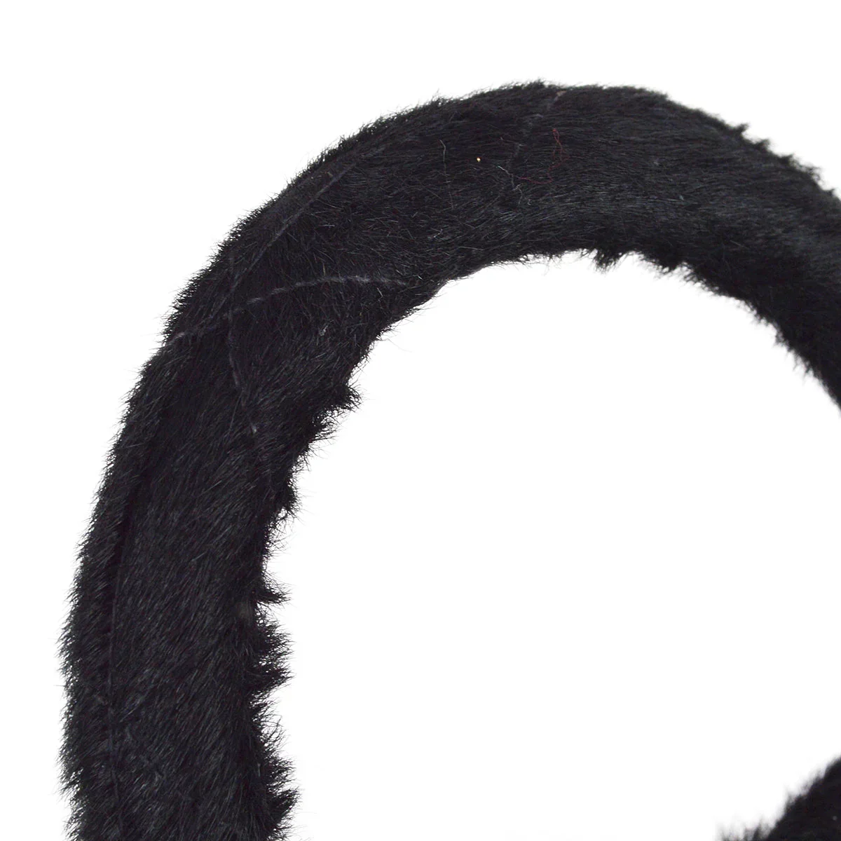 Chanel 1991-1994 Black Pony Hair Classic Flap Micro Handbag - Image 3