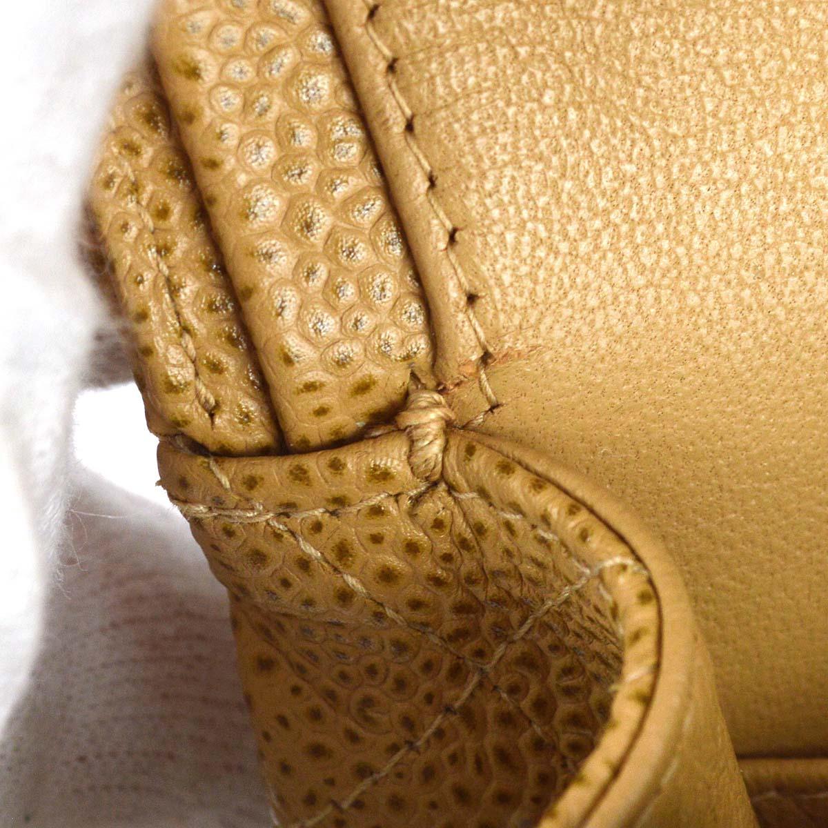 Chanel 2001-2003 Beige Caviar Medium Classic Double Flap Bag - Image 9