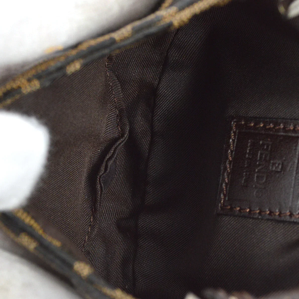 Fendi Brown Zucca Micro Handbag - Image 9