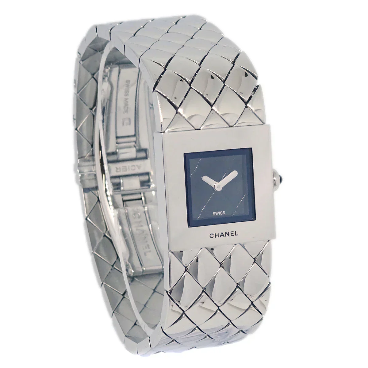 Chanel Matelasse Quartz Watch SS - Image 2