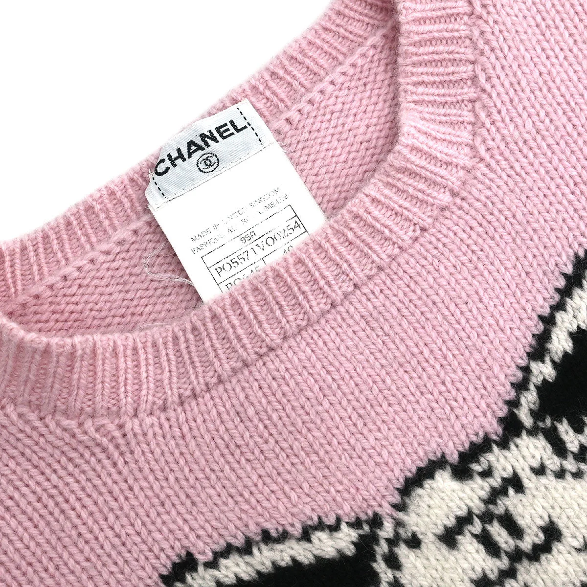 Chanel 1995 Sweater Knit Top Pink #40 - Image 3