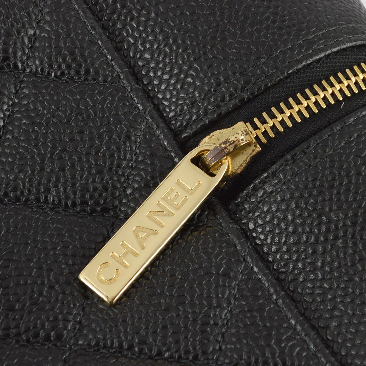 Chanel 2003-2004 Black Caviar Bowling Bag 37 - Image 6