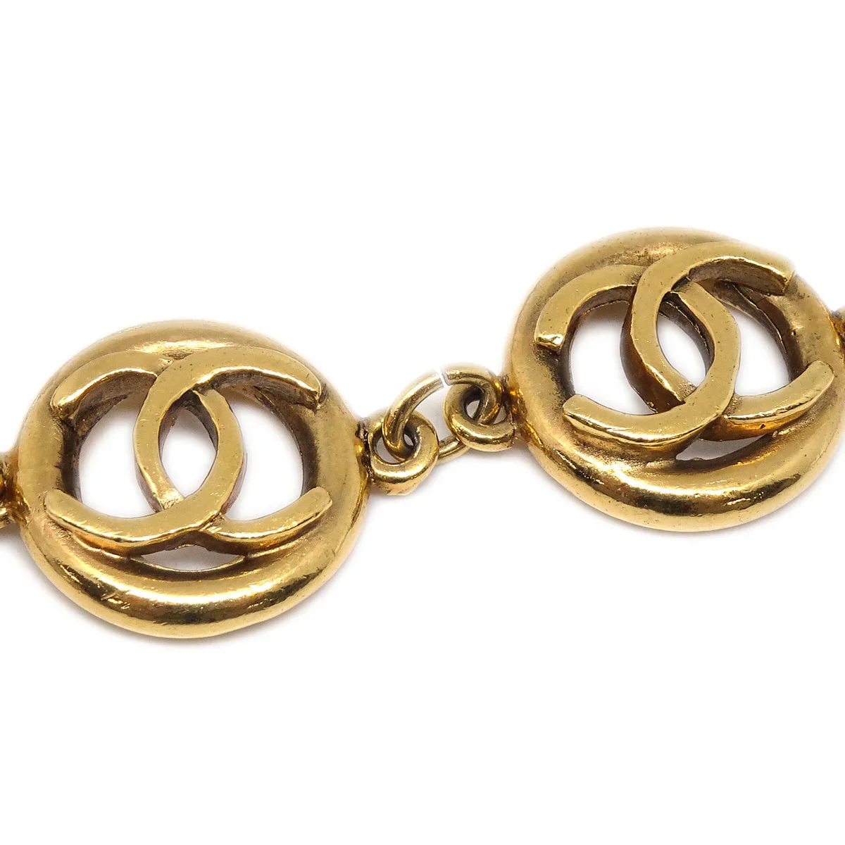 Chanel CC Bracelet Gold 1983 - Image 2