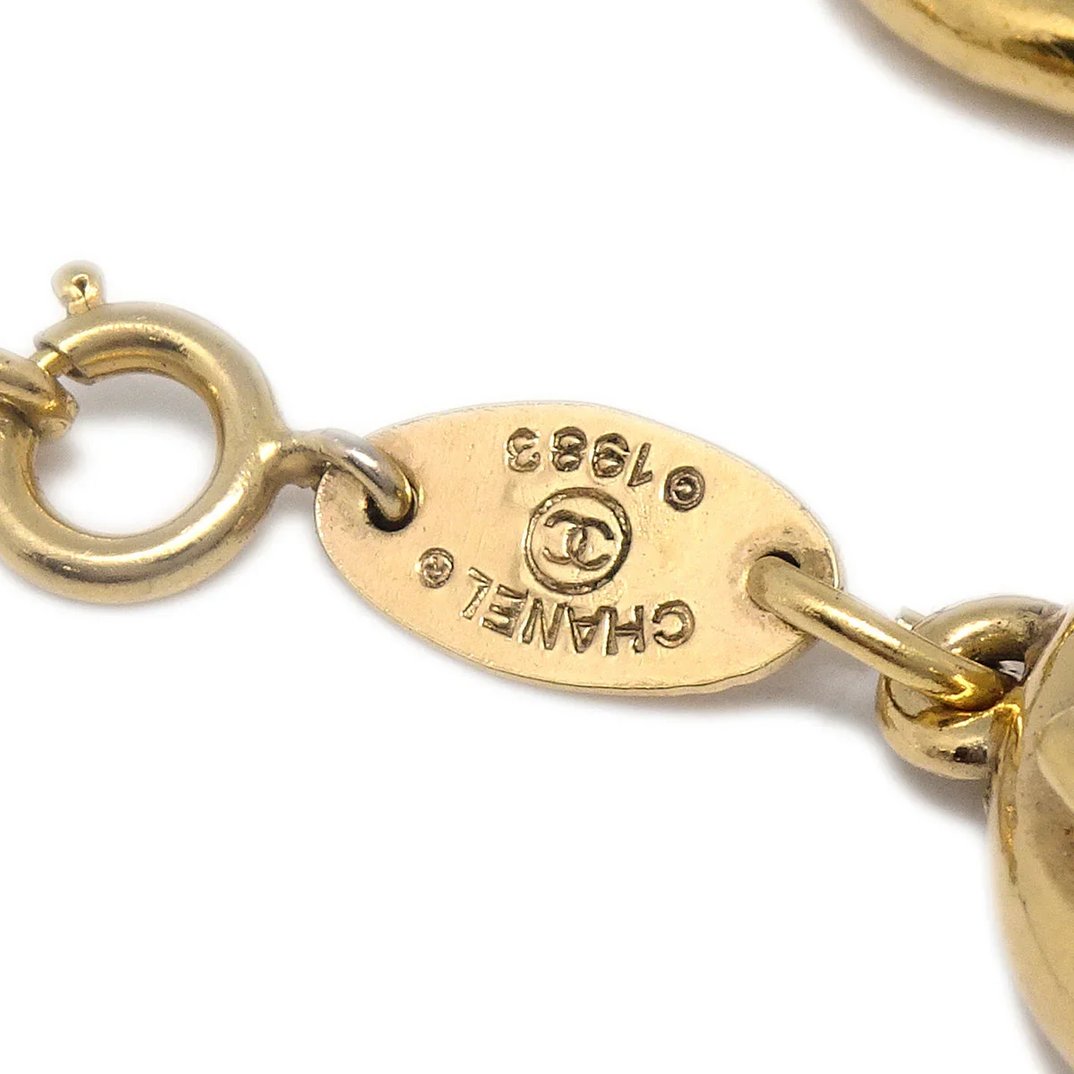 Chanel CC Bracelet Gold 1983 - Image 4