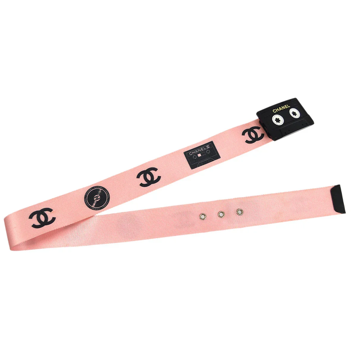 Chanel Cassette Tape Belt Pink 04P #75/30 - Image 2
