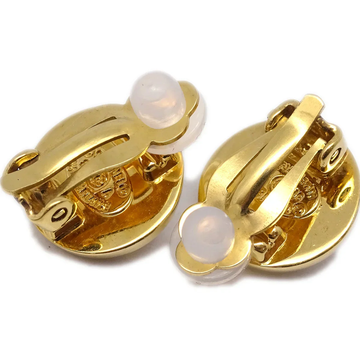 Chanel Turnlock Earrings Clip-On Gold 97A - Image 3