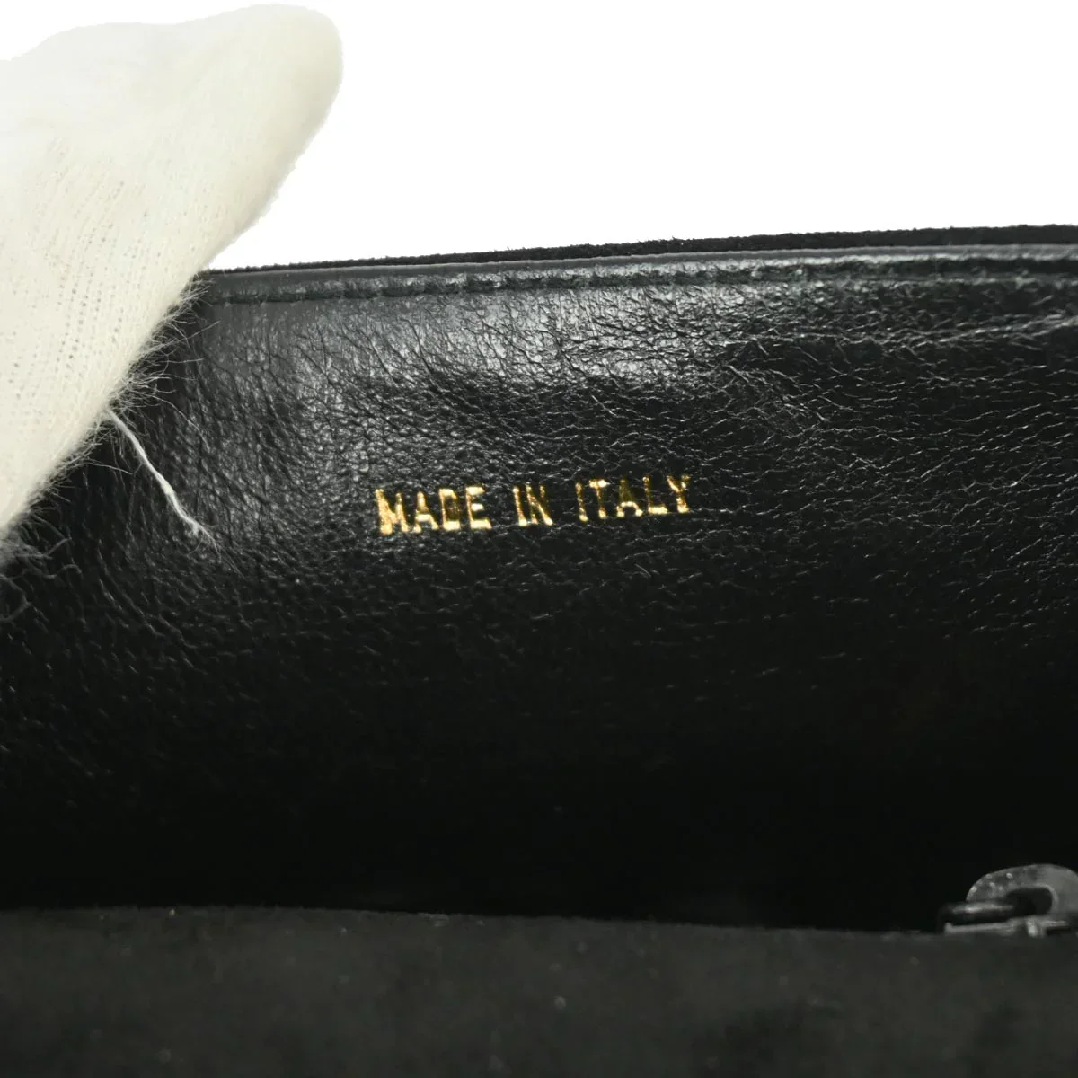 Chanel 1996-1997 Black Suede Handbag - Image 9