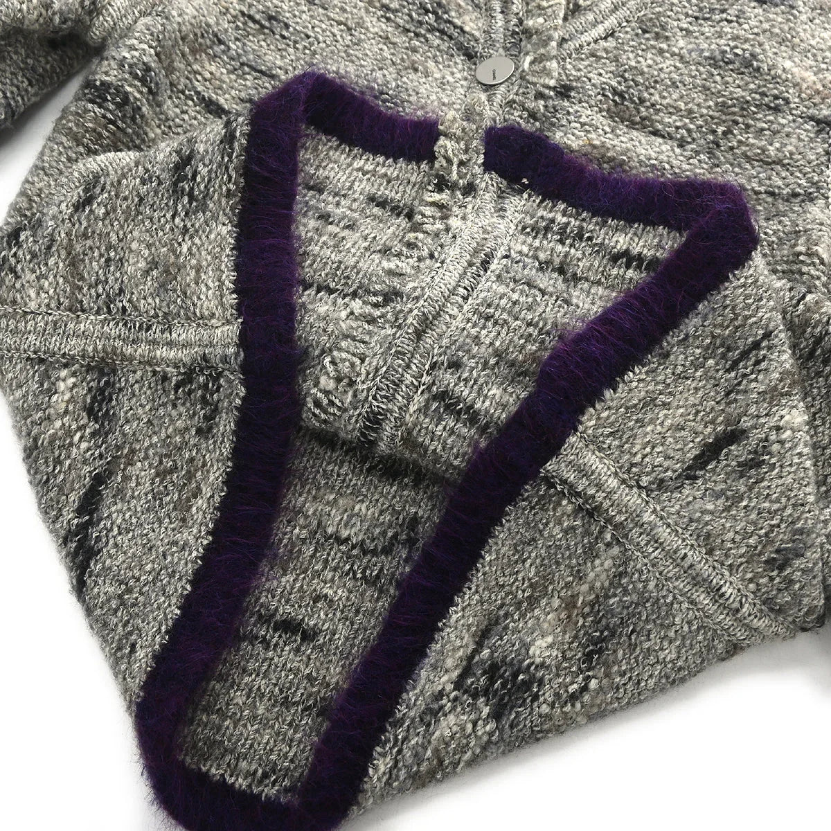 Chanel 1999 Collarless Jacket Gray #42 - Image 5