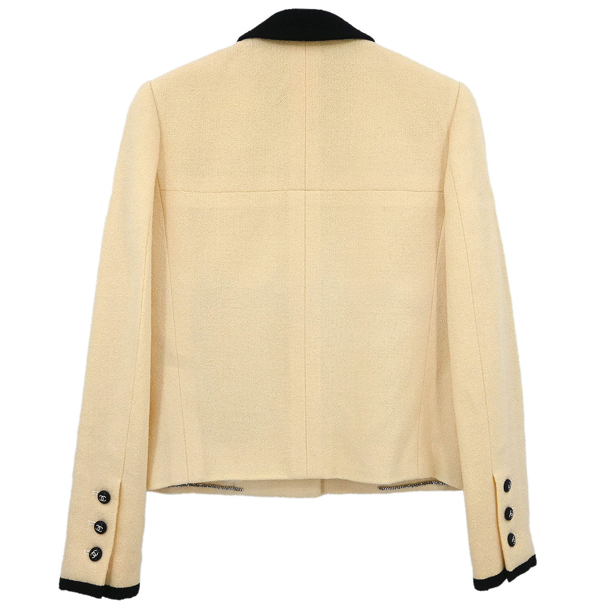 Chanel 1996 Single Breasted Jacket Off-white #38 - Image 2