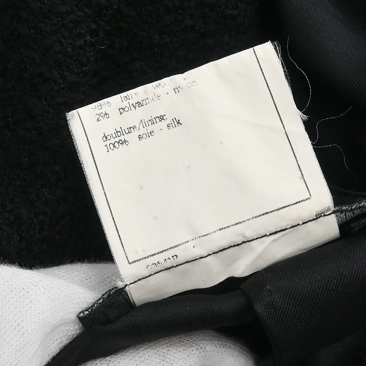 Chanel 1995 Double Breasted Jacket Black #40 - Image 10