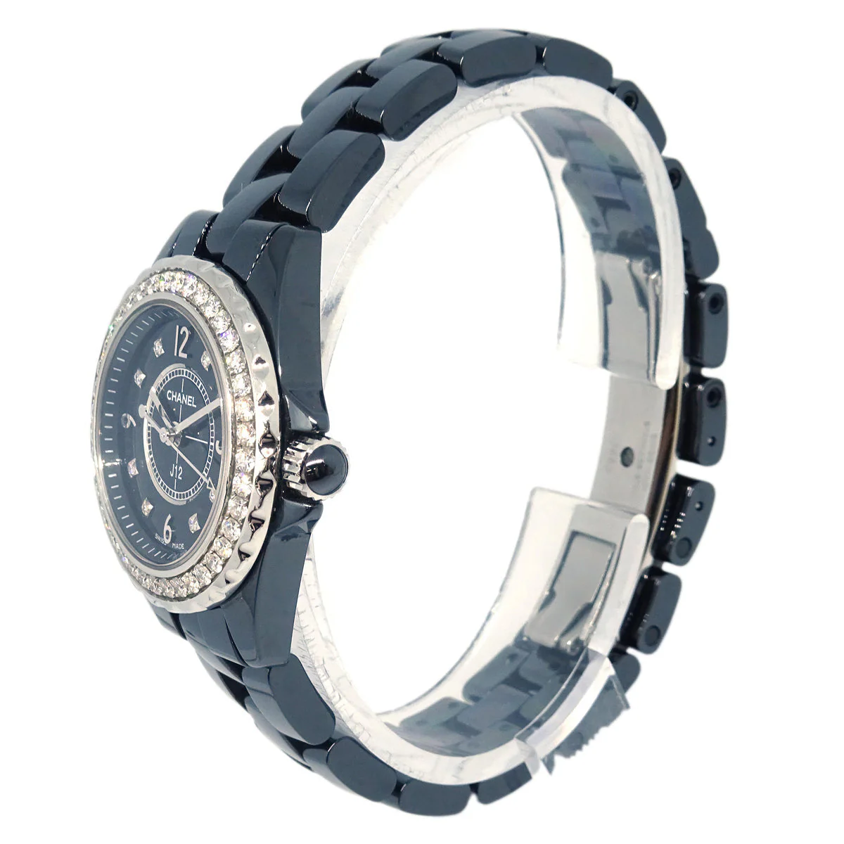 Chanel 2016 Ref.H2571 J12 Quartz 29mm Watch Ceramic Diamond - Image 3