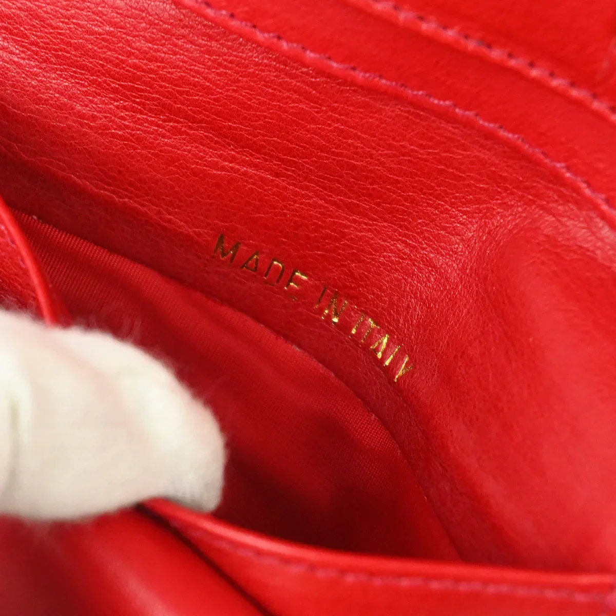 Chanel 1994-1996 Red Caviar Bifold Wallet Purse - Image 6