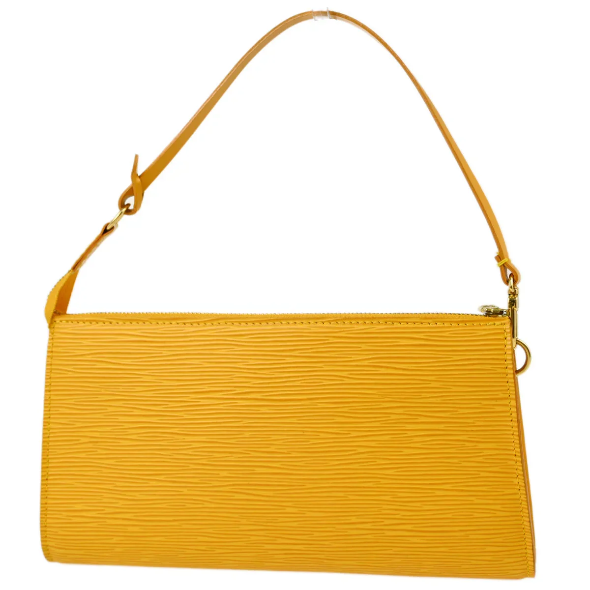 Louis Vuitton 2002 Yellow Epi Pochette Accessoires 21 Handbag M52959 - Image 2