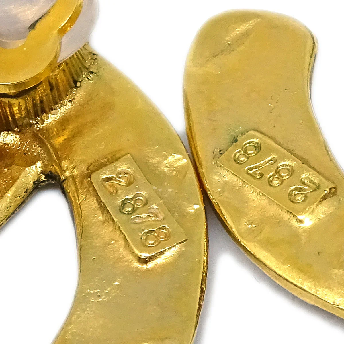 Chanel Gold CC Earrings Clip-On 2878/29 - Image 4
